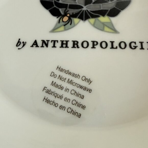 Anthropologie The Bistro Tile Stoneware Candy Bowl Halloween Edition NEW - Picture 9 of 12